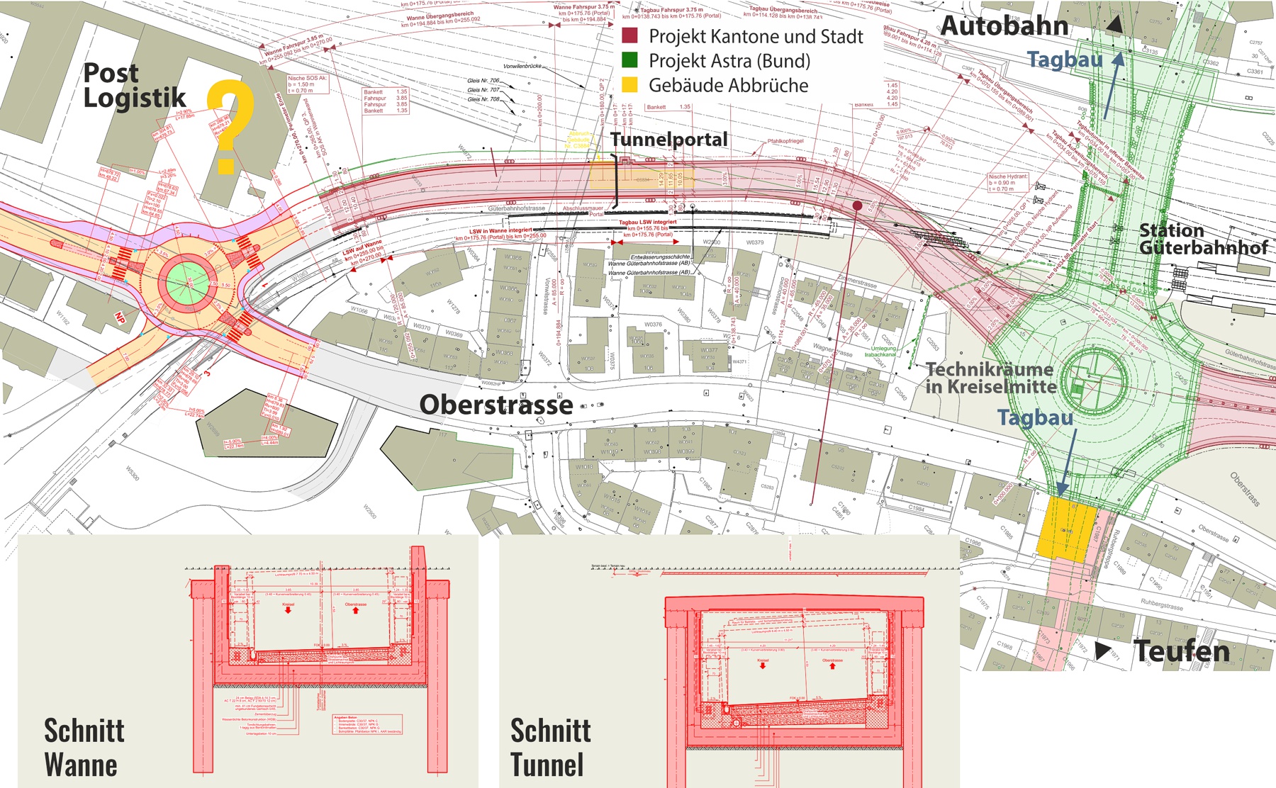 teilspange ausfahrt oberstrasse